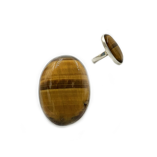 Tigers Eye - Sterling Silver 925 Ring - Tomas Jewellery